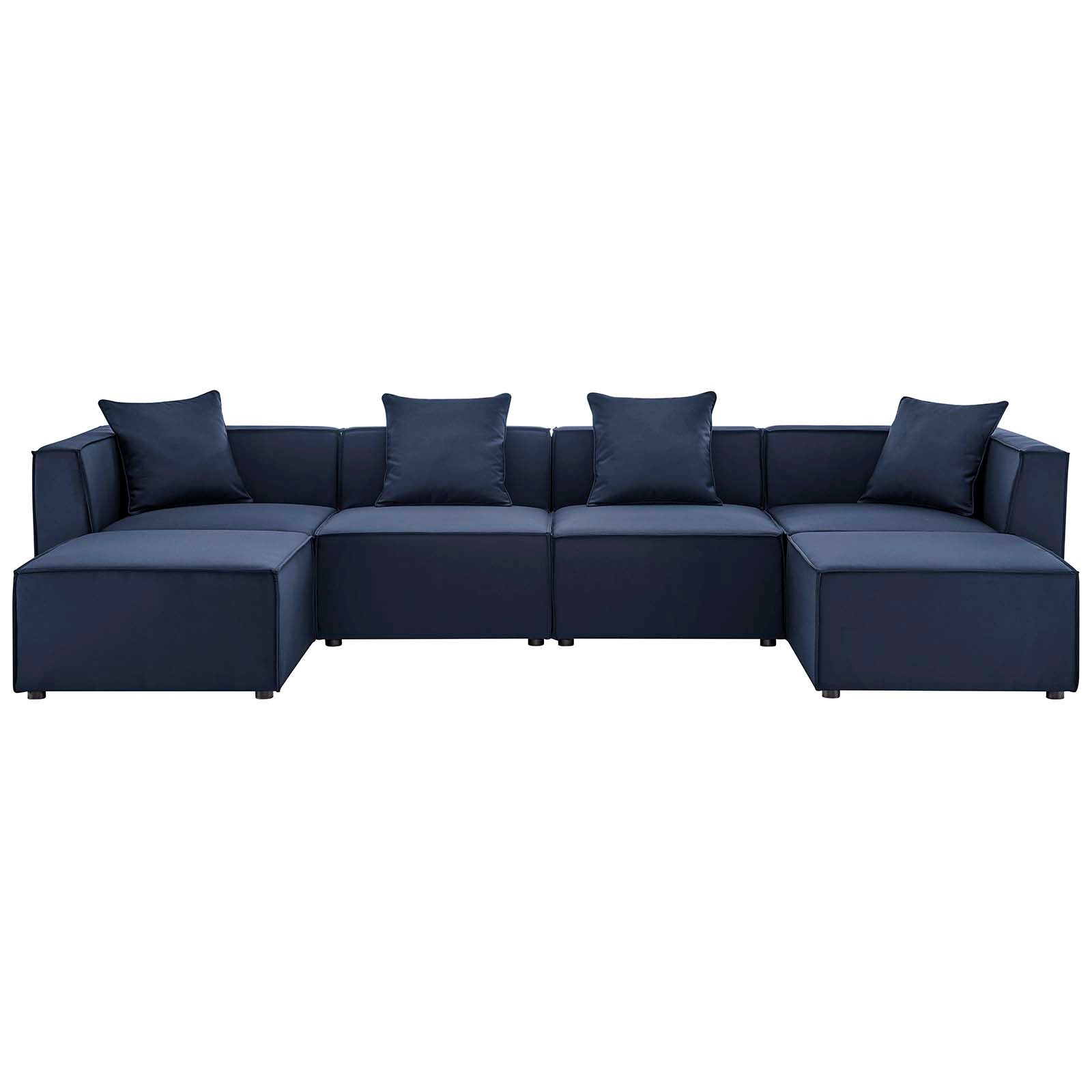 Modway - Saybrook Outdoor Patio Upholstered 6-Piece Sectional Sofa - EEI-4383