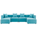 Modway - Saybrook Outdoor Patio Upholstered 6-Piece Sectional Sofa - EEI-4383