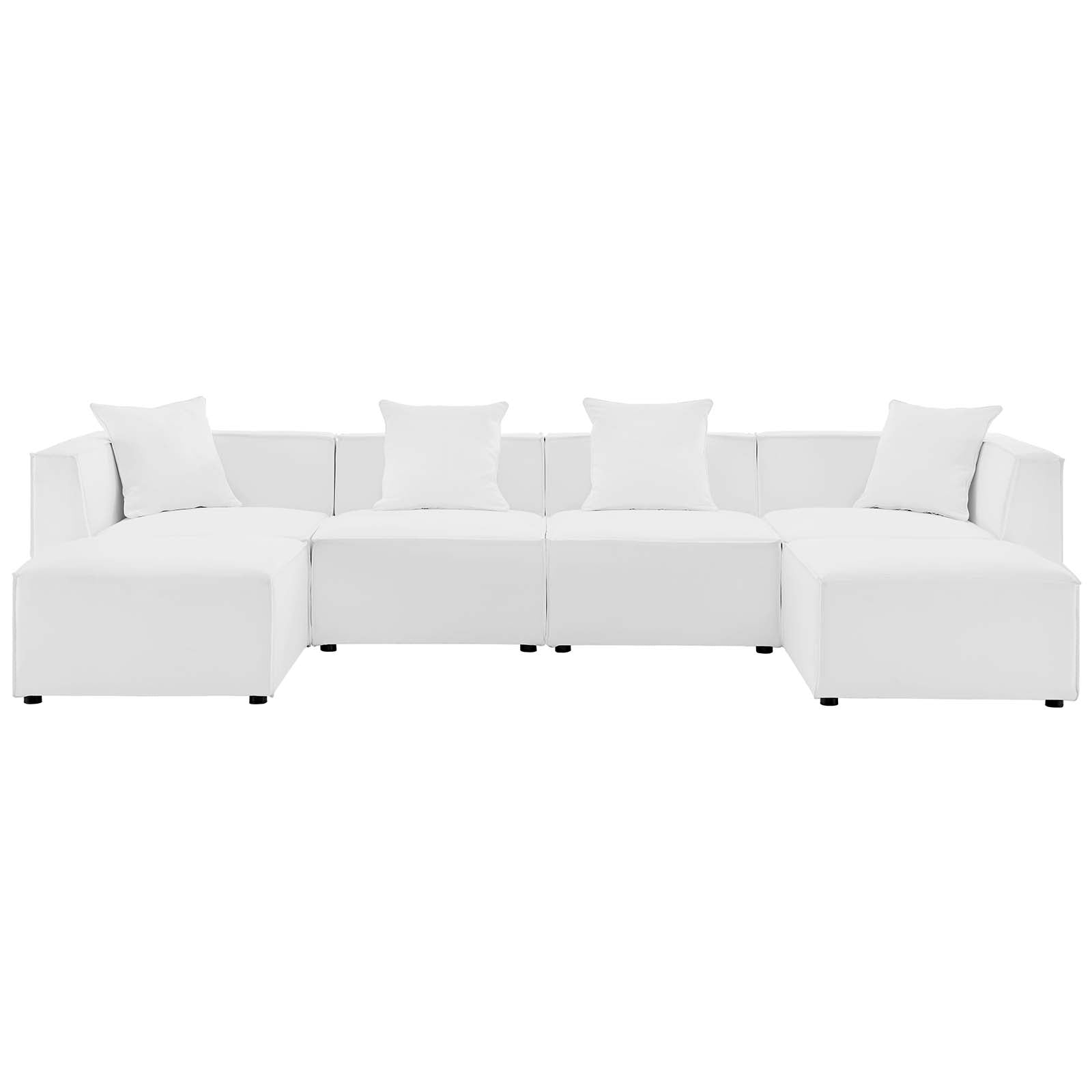 Modway - Saybrook Outdoor Patio Upholstered 6-Piece Sectional Sofa - EEI-4383