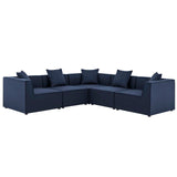 Modway - Saybrook Outdoor Patio Upholstered 5-Piece Sectional Sofa - EEI-4384