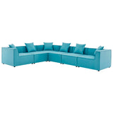 Modway - Saybrook Outdoor Patio Upholstered 6-Piece Sectional Sofa - EEI-4385