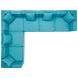 Modway - Saybrook Outdoor Patio Upholstered 6-Piece Sectional Sofa - EEI-4385