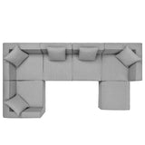 Modway - Saybrook Outdoor Patio Upholstered 6-Piece Sectional Sofa - EEI-4386