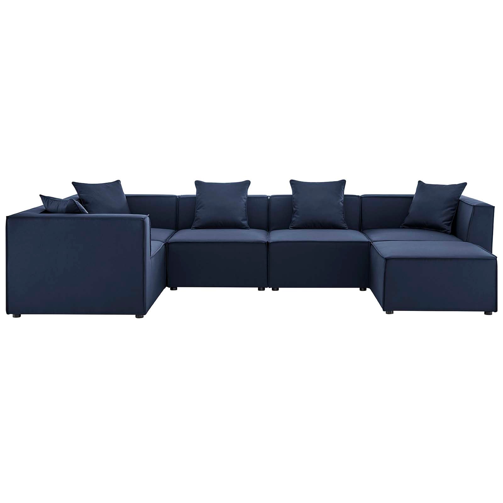 Modway - Saybrook Outdoor Patio Upholstered 6-Piece Sectional Sofa - EEI-4386