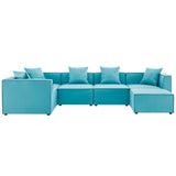 Modway - Saybrook Outdoor Patio Upholstered 6-Piece Sectional Sofa - EEI-4386