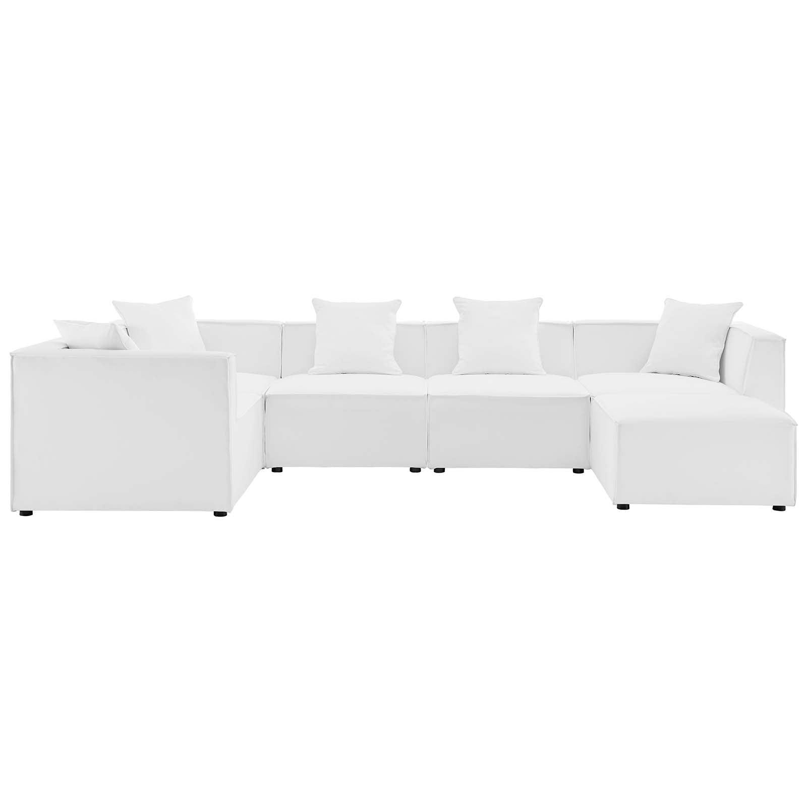 Modway - Saybrook Outdoor Patio Upholstered 6-Piece Sectional Sofa - EEI-4386