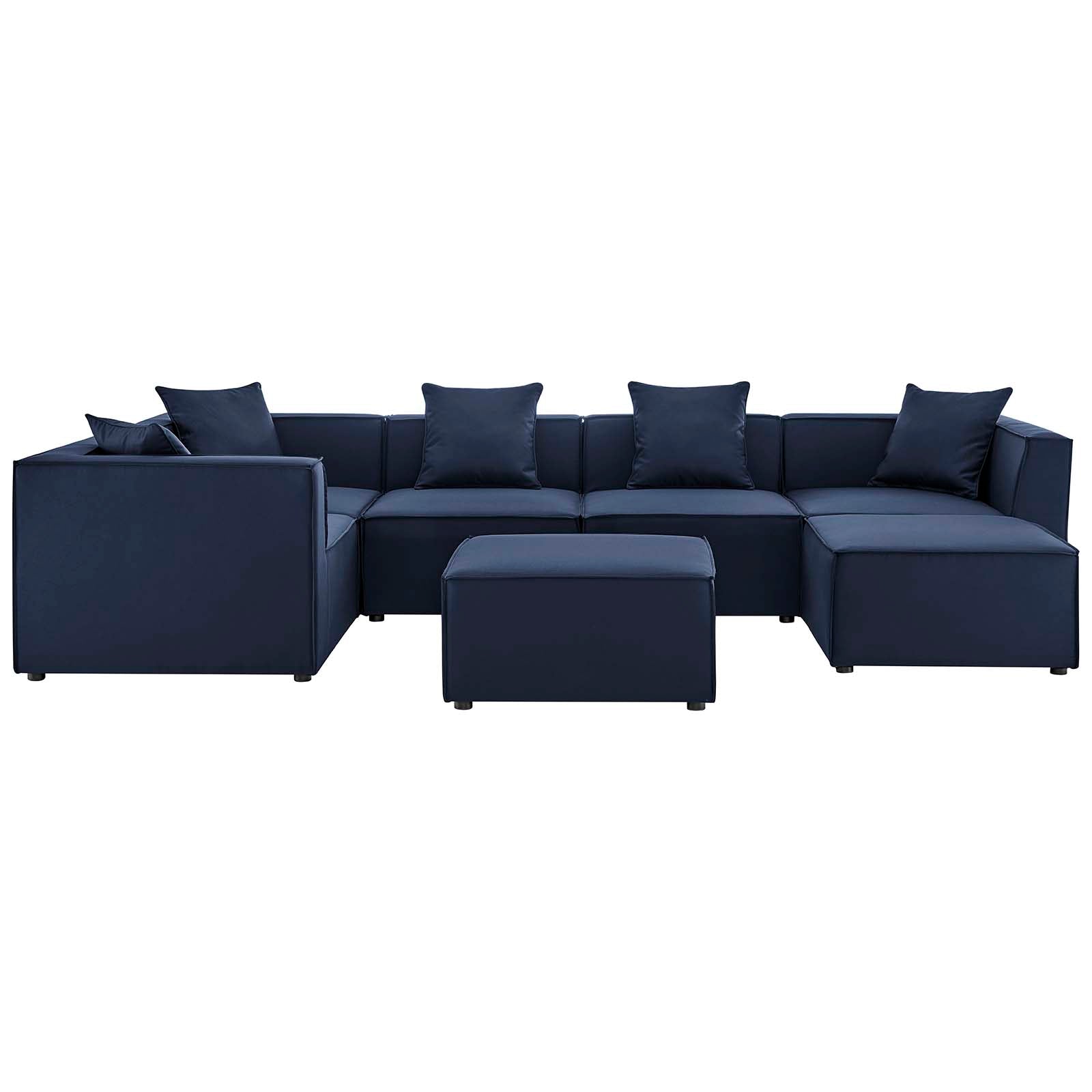 Modway - Saybrook Outdoor Patio Upholstered 7-Piece Sectional Sofa - EEI-4387