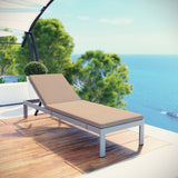 Modway - Shore Outdoor Patio Aluminum Chaise with Cushions - EEI-4501