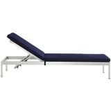 Modway - Shore Outdoor Patio Aluminum Chaise with Cushions - EEI-4502