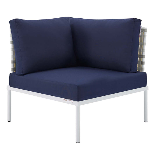 Modway - Harmony Sunbrella® Basket Weave Outdoor Patio Aluminum Corner Chair - EEI-4537