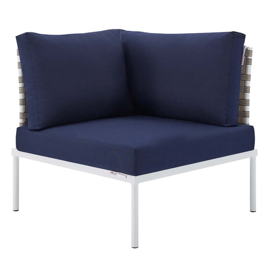 Modway - Harmony Sunbrella® Basket Weave Outdoor Patio Aluminum Corner Chair - EEI-4538