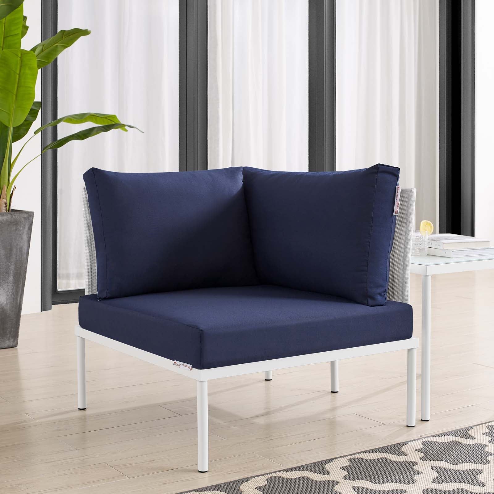 Modway - Harmony Sunbrella® Outdoor Patio All Mesh Corner Chair - EEI-4539