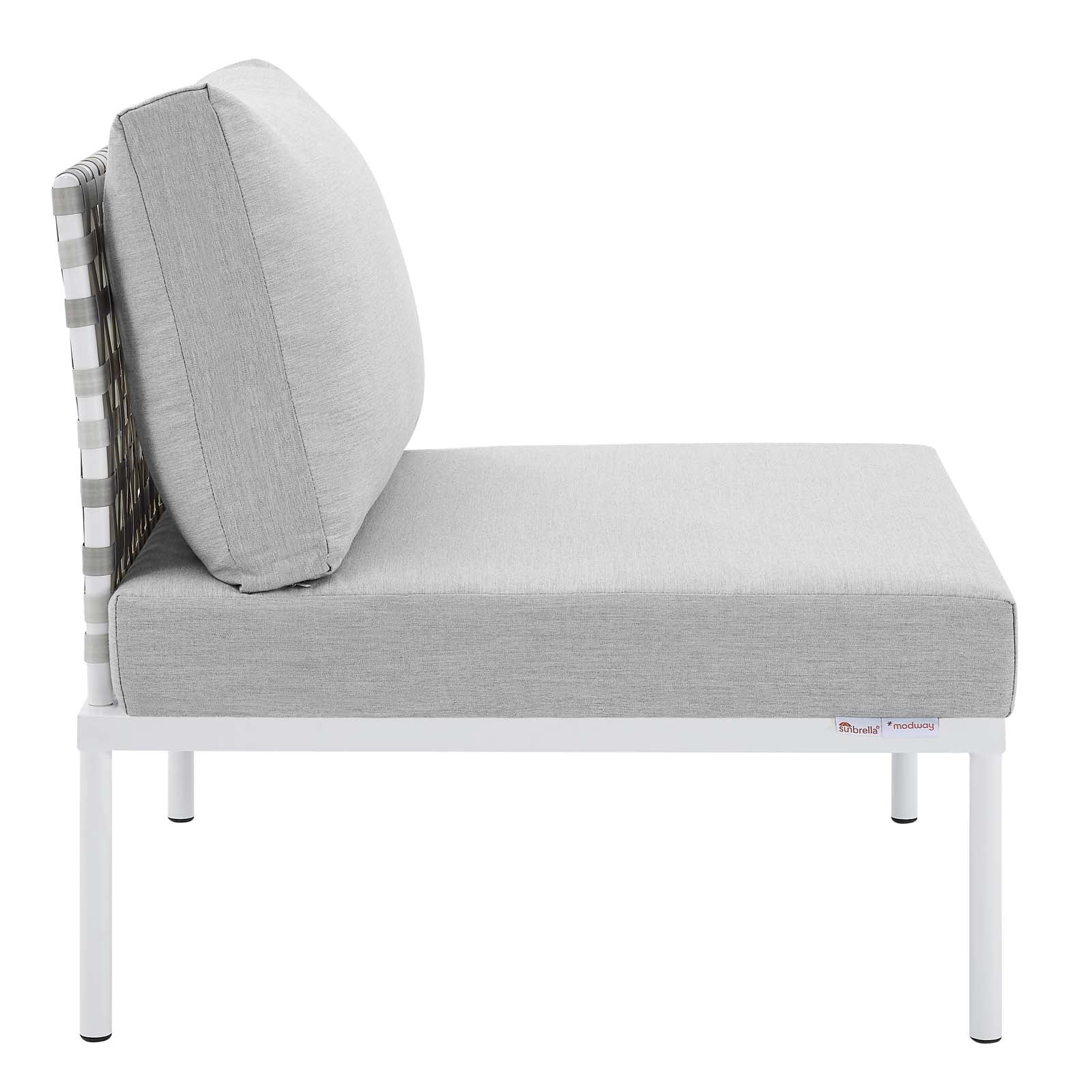 Modway - Harmony 4-Piece  Sunbrella® Basket Weave Outdoor Patio Aluminum Seating Set - EEI-4688