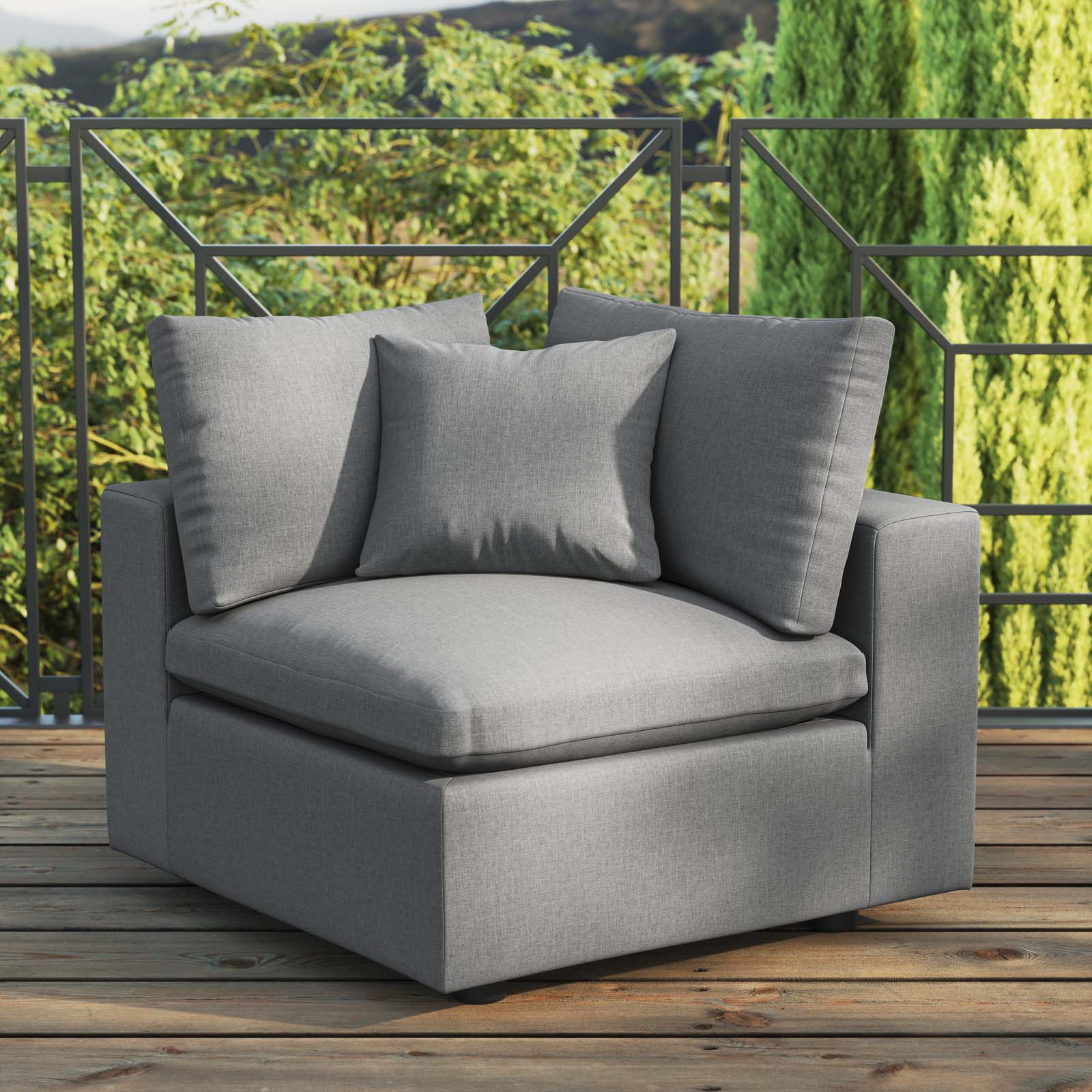 Modway - Commix Overstuffed Outdoor Patio Corner Chair - EEI-4904