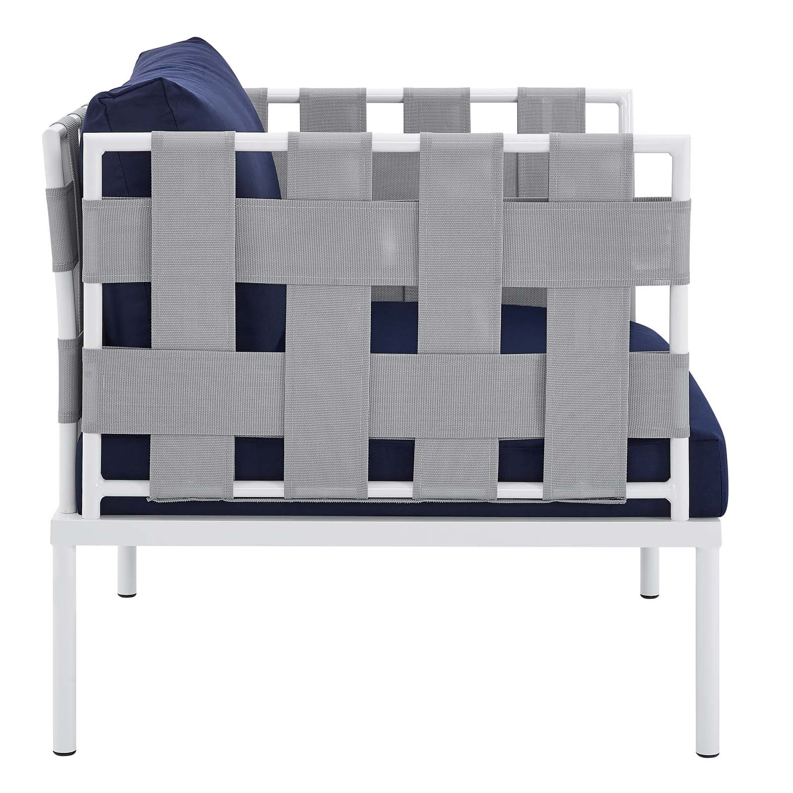 Modway - Harmony 5-Piece  Sunbrella® Outdoor Patio Aluminum Furniture Set - EEI-4925