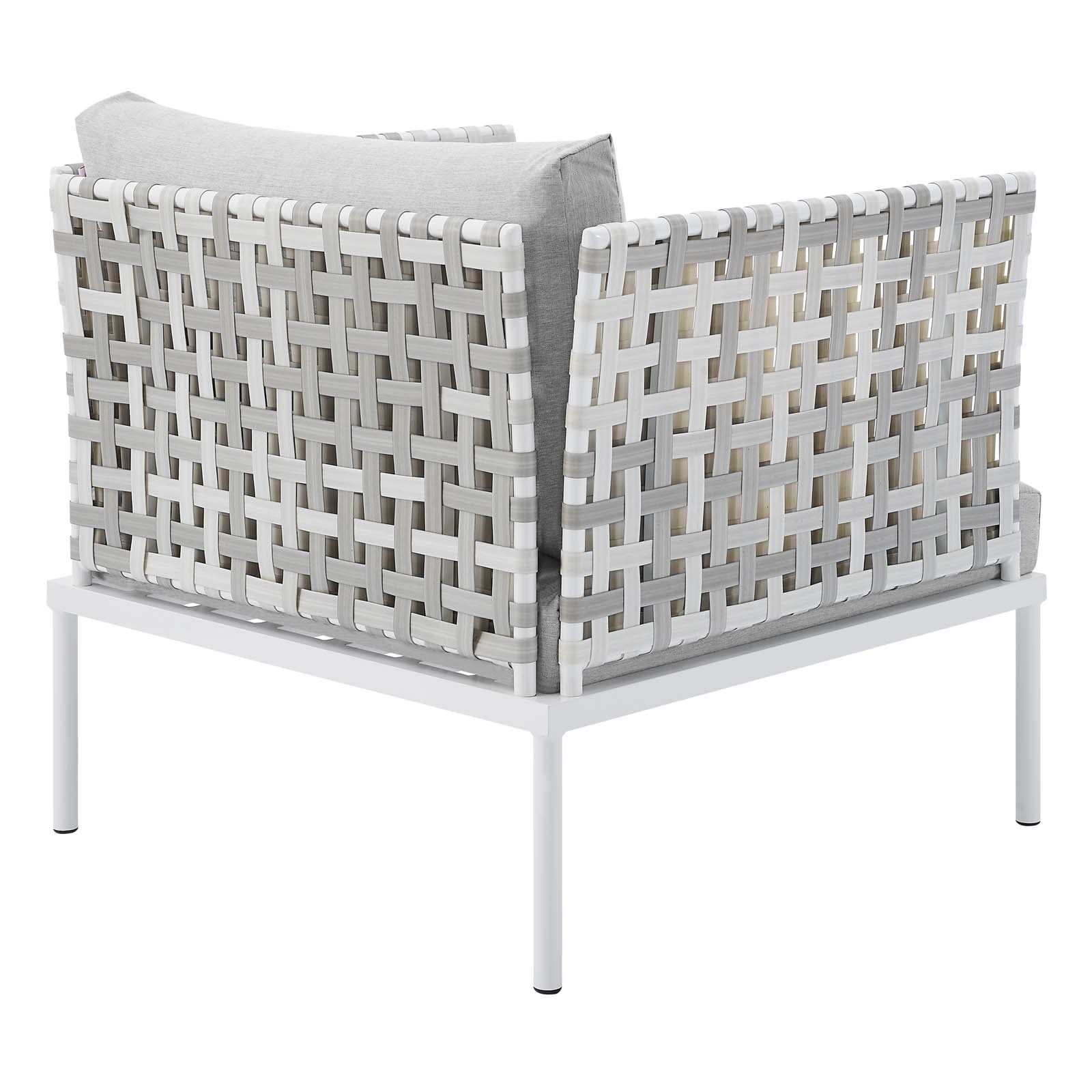 Modway - Harmony 6-Piece  Sunbrella® Basket Weave Outdoor Patio Aluminum Seating Set - EEI-4930