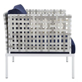 Modway - Harmony 8-Piece  Sunbrella® Basket Weave Outdoor Patio Aluminum Seating Set - EEI-4946