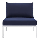 Modway - Harmony Sunbrella® Basket Weave Outdoor Patio Aluminum Armless Chair - EEI-4957