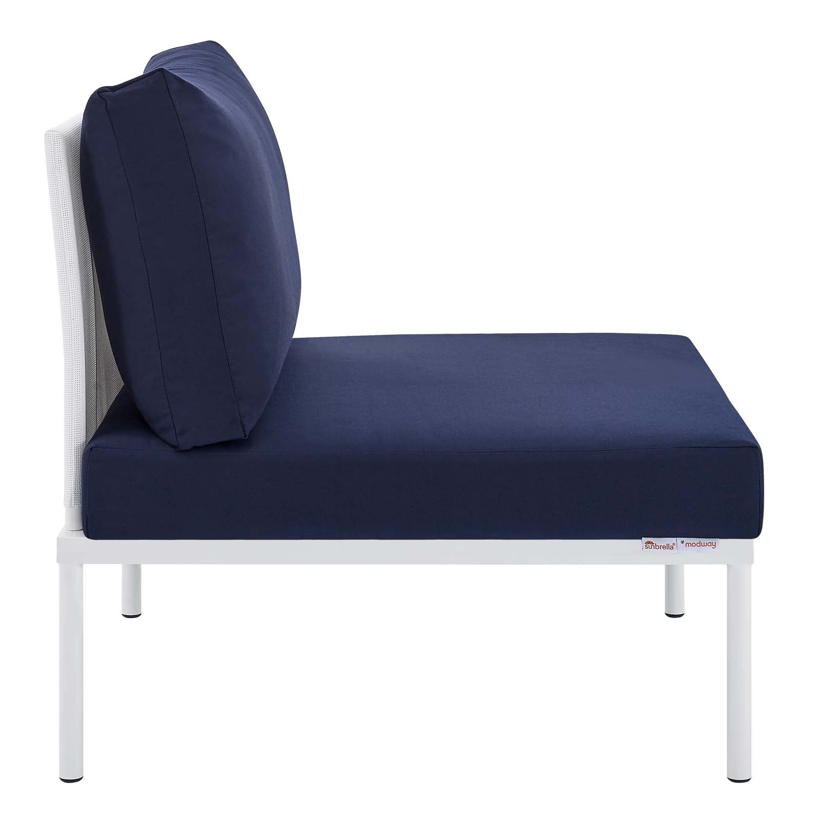 Modway - Harmony Sunbrella® Outdoor Patio Aluminum Armless Chair - EEI-4959