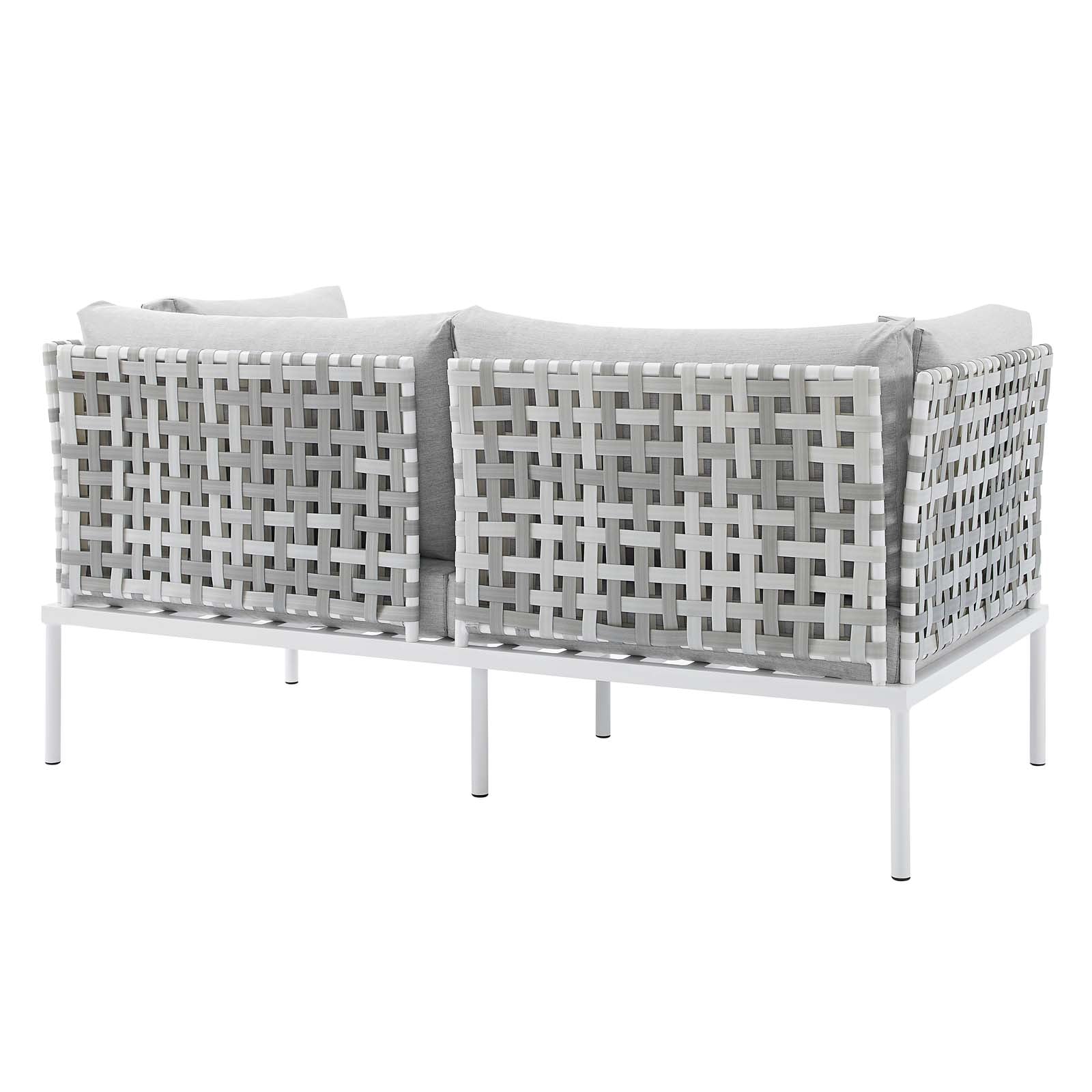Modway - Harmony Sunbrella® Basket Weave Outdoor Patio Aluminum Loveseat - EEI-4961
