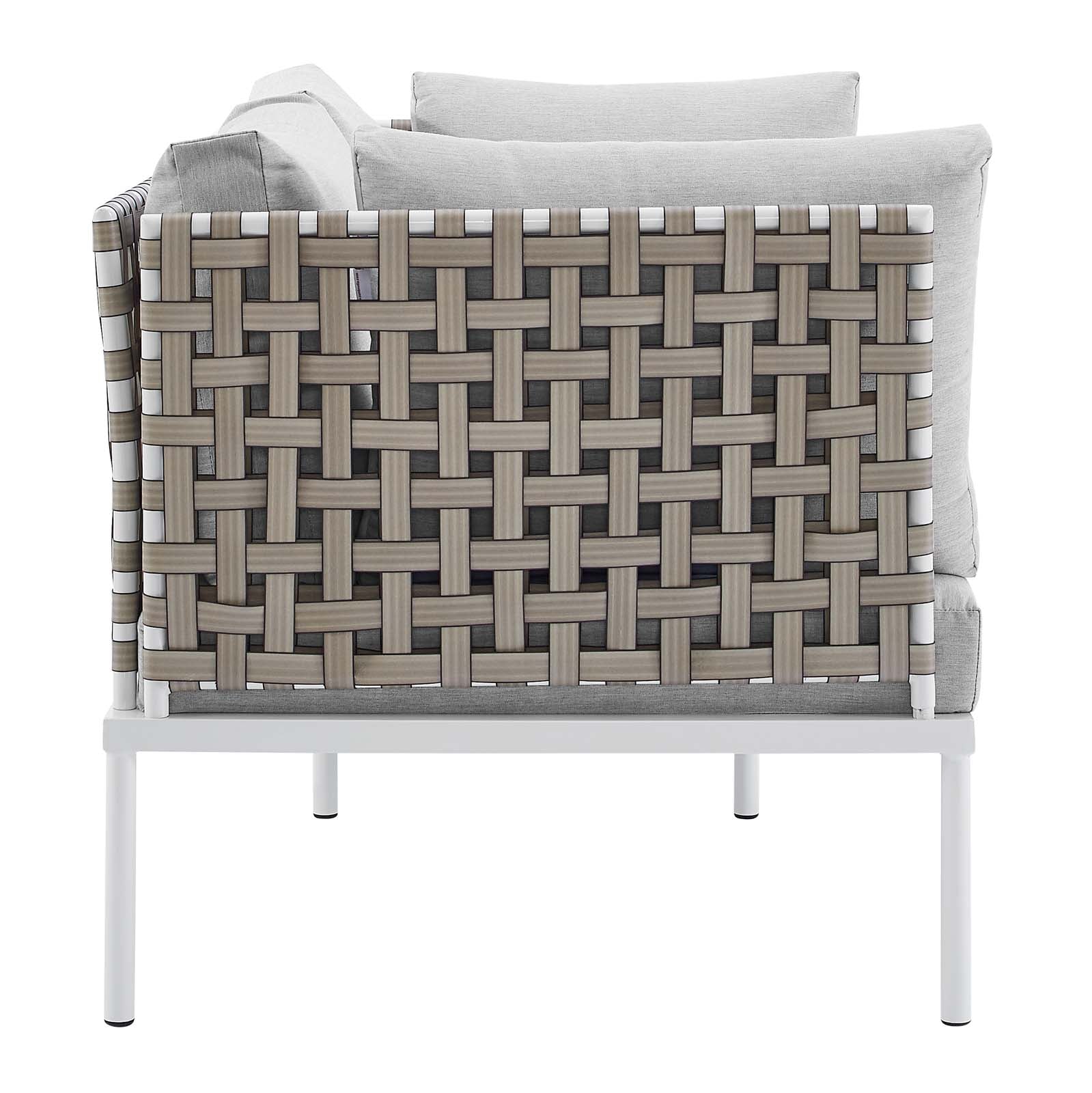 Modway - Harmony Sunbrella® Basket Weave Outdoor Patio Aluminum Loveseat - EEI-4962