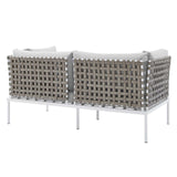 Modway - Harmony Sunbrella® Basket Weave Outdoor Patio Aluminum Loveseat - EEI-4962