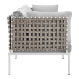 Modway - Harmony Sunbrella® Basket Weave Outdoor Patio Aluminum Sofa - EEI-4966