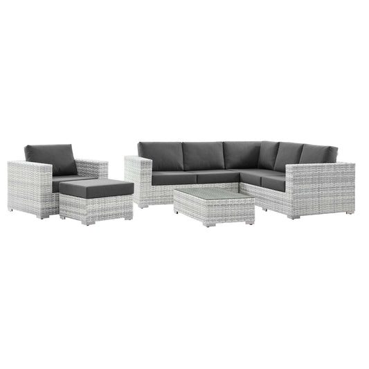 Modway - Convene 6-Piece Outdoor Patio Sectional Set - EEI-5447