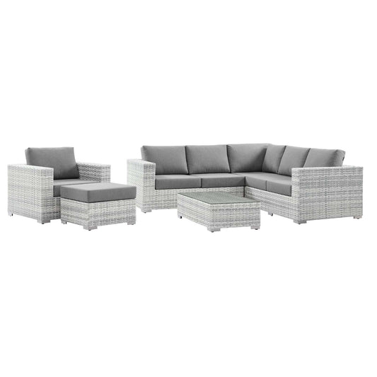 Modway - Convene 6-Piece Outdoor Patio Sectional Set - EEI-5447