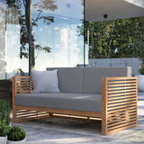 Modway - Carlsbad Teak Wood Outdoor Patio Loveseat - EEI-5605