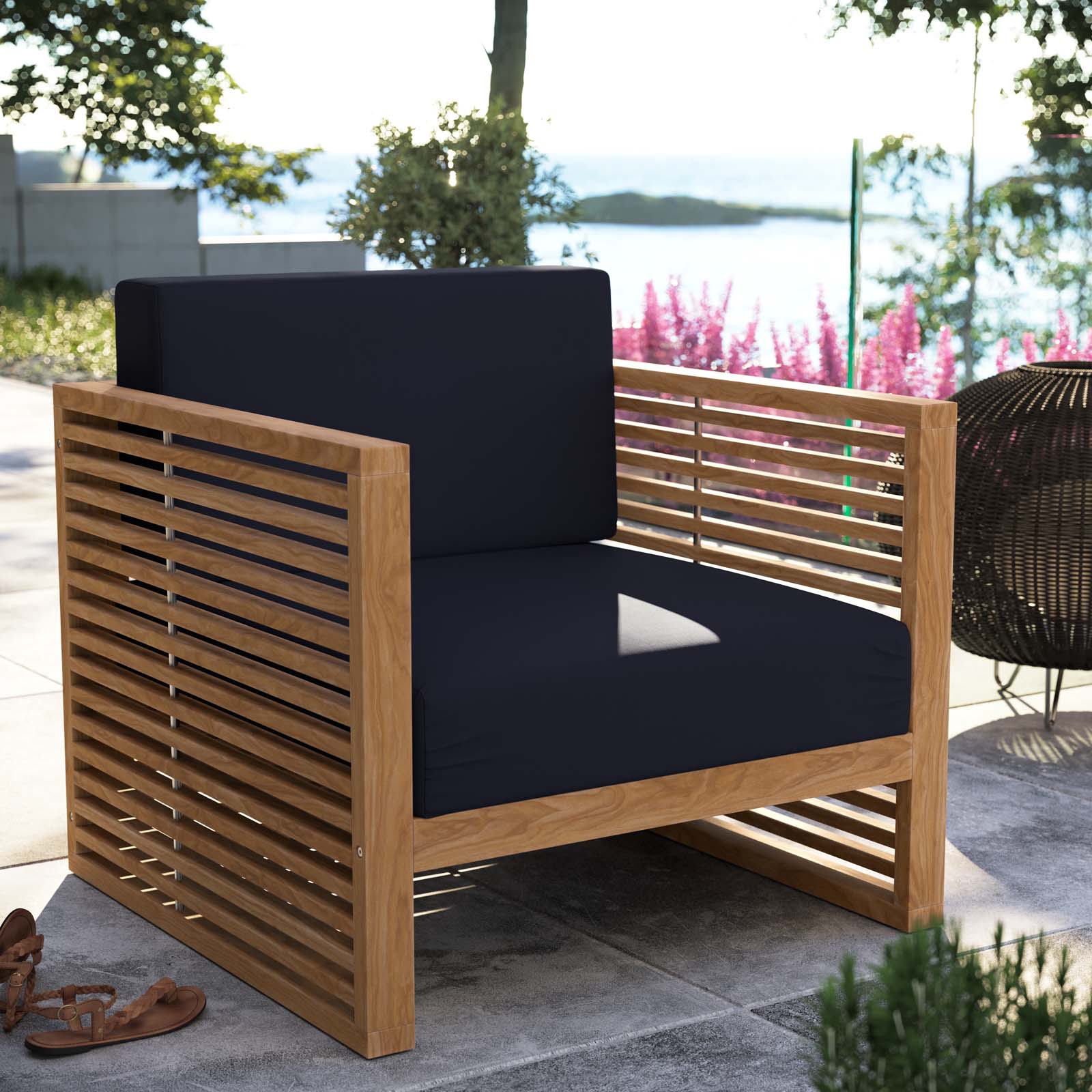 Modway - Carlsbad Teak Wood Outdoor Patio Armchair - EEI-5606