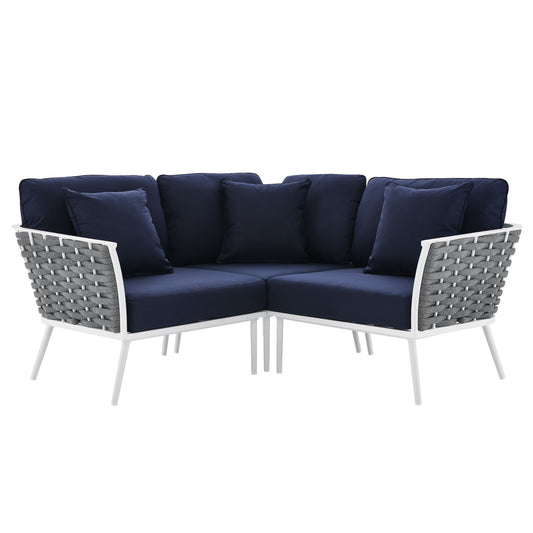 Modway - Stance Outdoor Patio Aluminum Small Sectional Sofa - EEI-5752