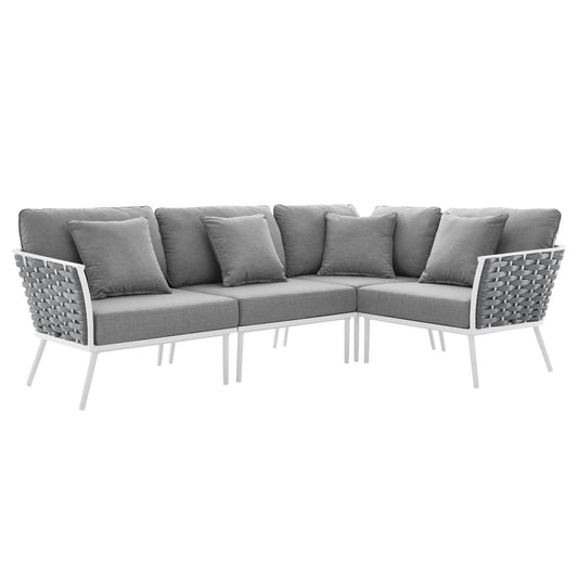 Modway - Stance Outdoor Patio Aluminum Large Sectional Sofa - EEI-5753