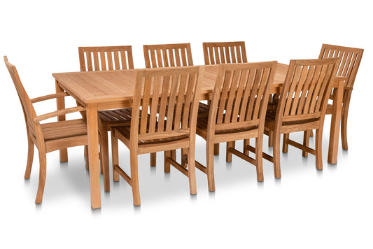 CO9 Design - Essential 87" Rectangular Teak Dining Table | [ES87]