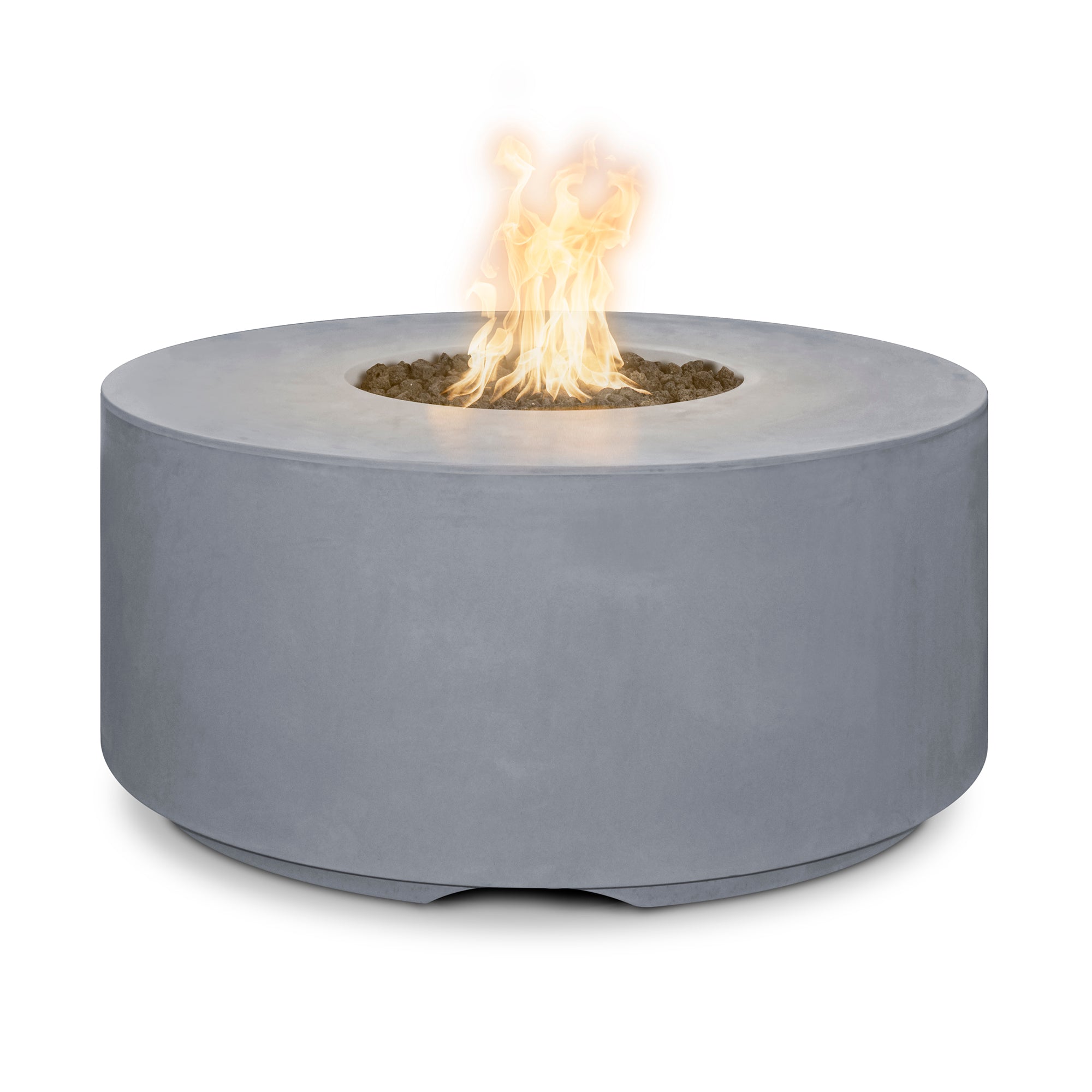 The Outdoor Plus - Florence 46 Inch Concrete Match Lit Firepit - OPT-FL46