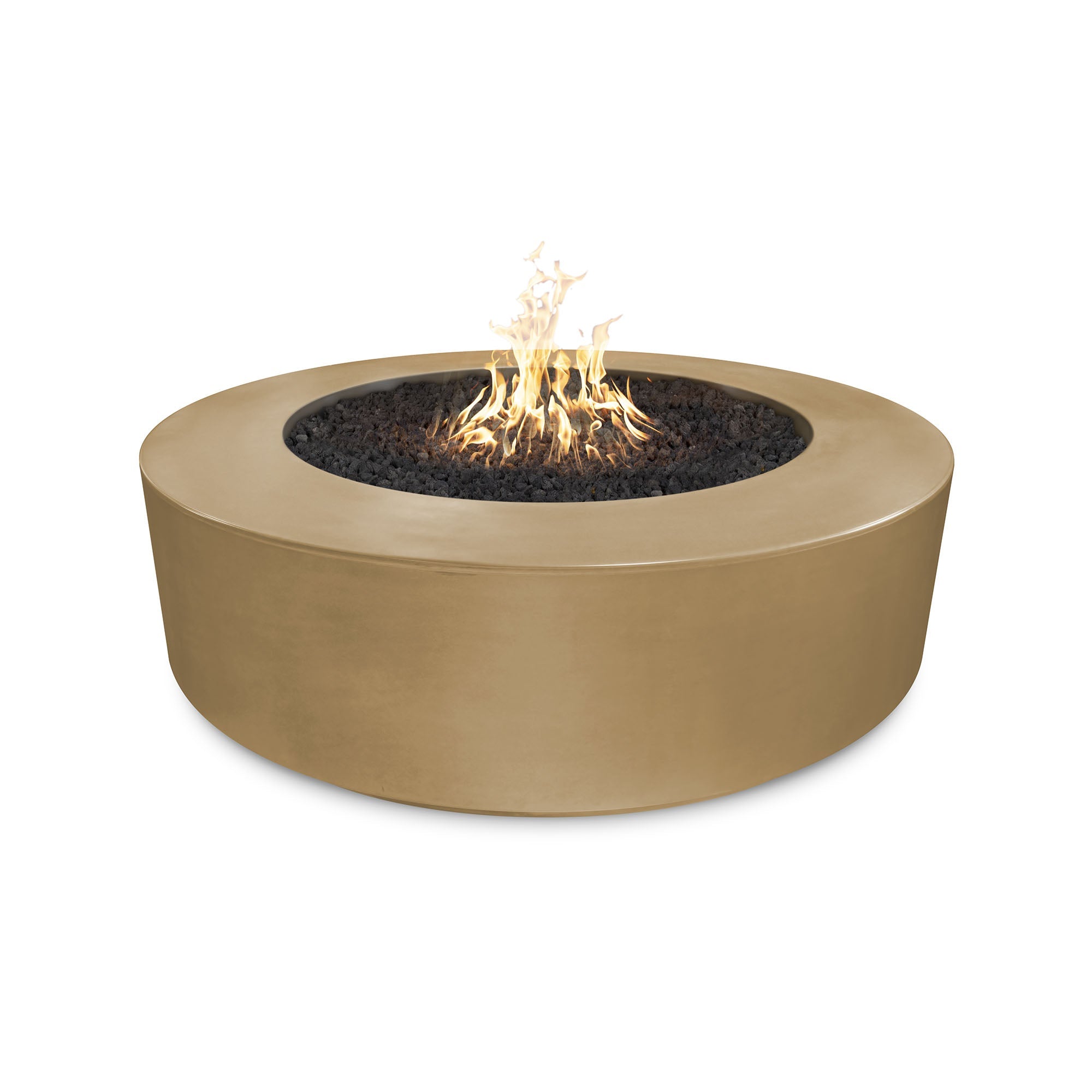 The Outdoor Plus - Florence 72 Inch Concrete Match Lit Fire Pit - OPT-FL72