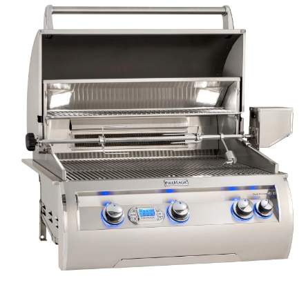 Fire Magic - 30-Inch Built-In Gas Grill W/ One Infrared Burner, Rotisserie, & Digital Thermometer, Natural Gas, Propane | E660I-8L1P