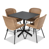 CO9 Design - Greenport Pedestal Table with Grey Flip Top | [GP31]