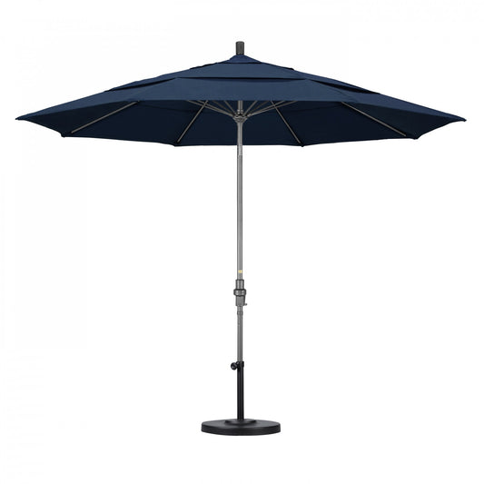California Umbrella - 11' - Patio Umbrella Umbrella - Aluminum Pole - Spectrum Indigo - Sunbrella  - GSCUF118010-48080-DWV