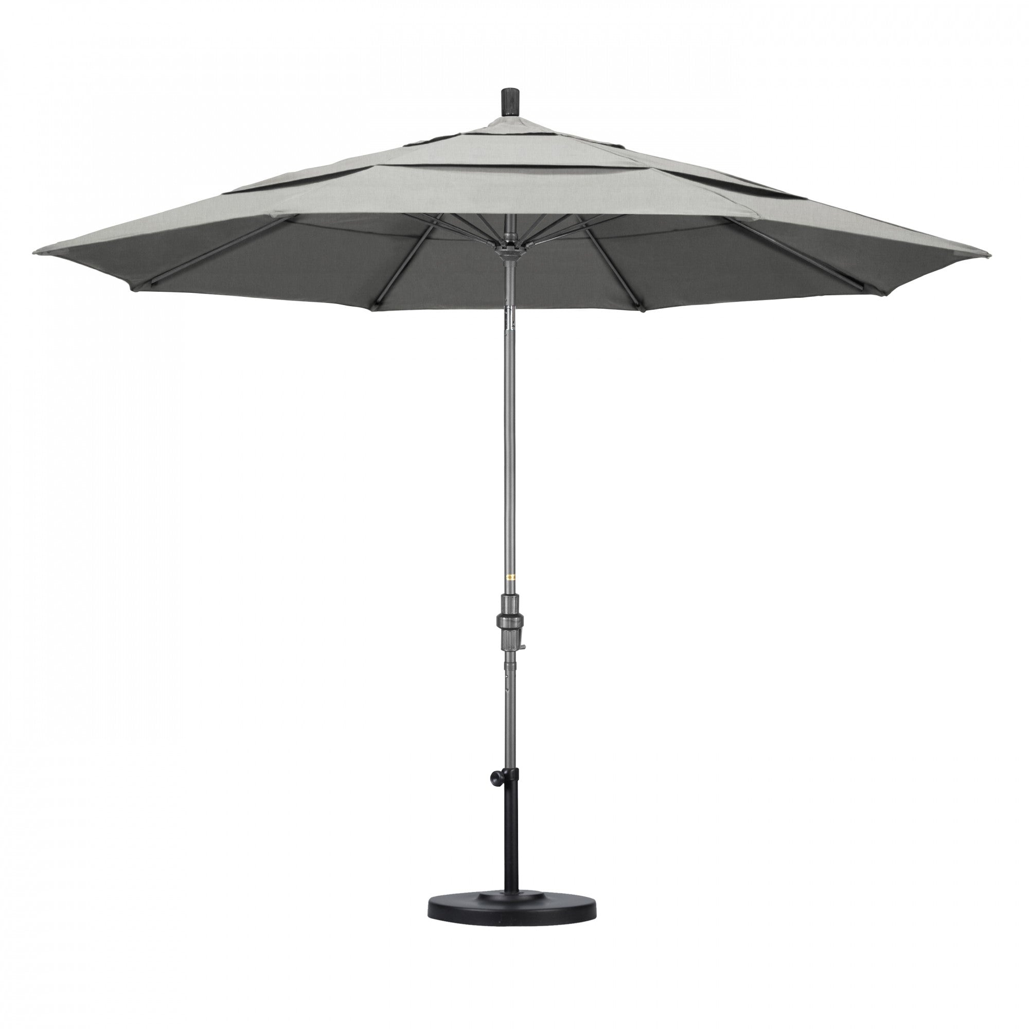 California Umbrella - 11' - Patio Umbrella Umbrella - Aluminum Pole - Granite - Sunbrella  - GSCUF118010-5402-DWV