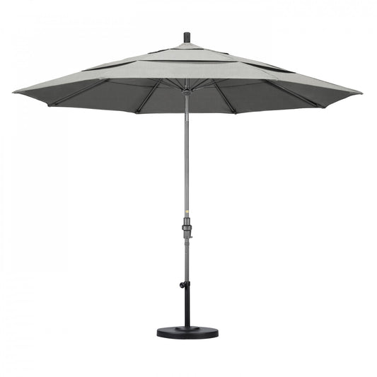 California Umbrella - 11' - Patio Umbrella Umbrella - Aluminum Pole - Granite - Sunbrella  - GSCUF118010-5402-DWV
