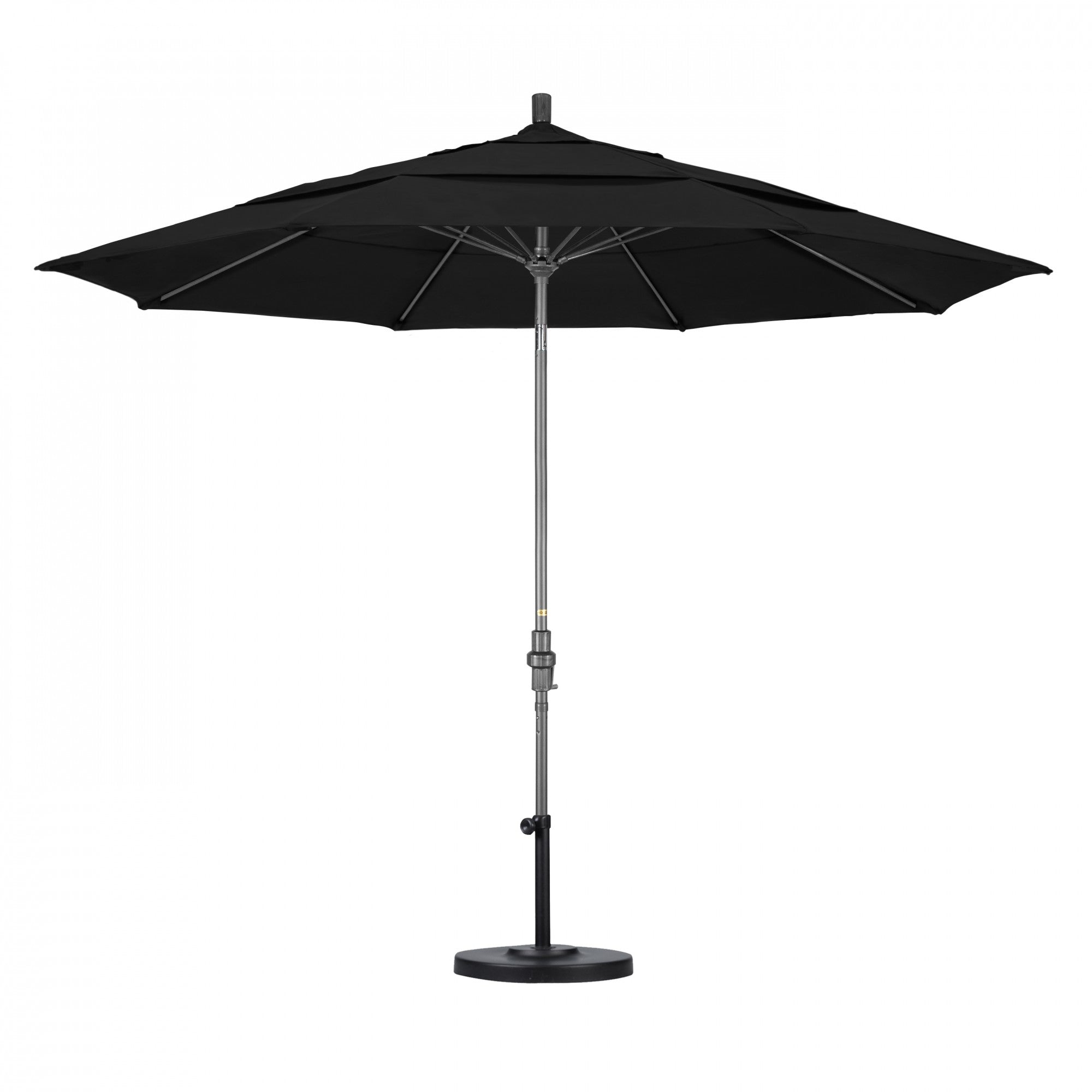 California Umbrella - 11' - Patio Umbrella Umbrella - Aluminum Pole - Black - Sunbrella  - GSCUF118010-5408-DWV