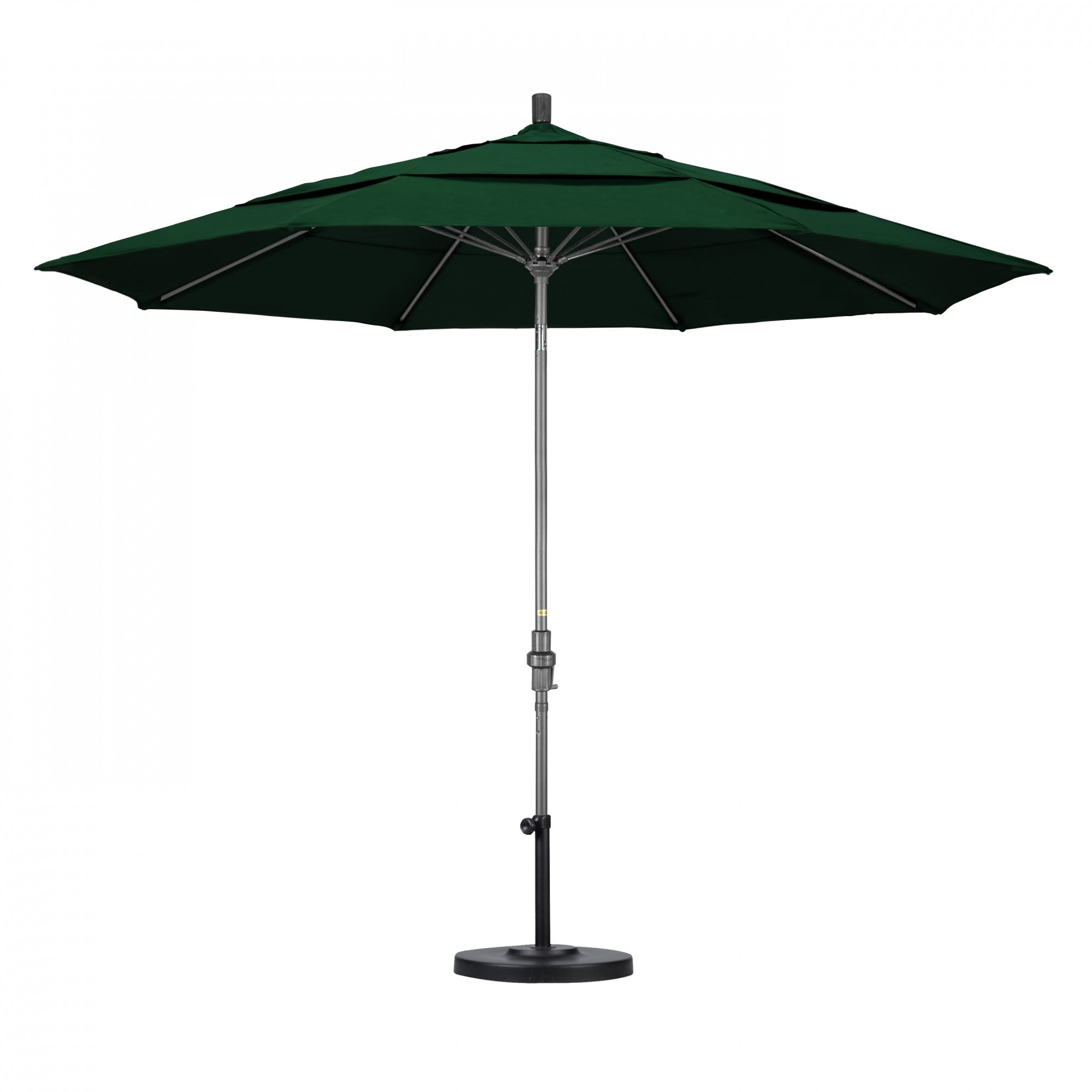 California Umbrella - 11' - Patio Umbrella Umbrella - Aluminum Pole - Forest Green - Sunbrella  - GSCUF118010-5446-DWV