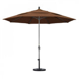 California Umbrella - 11' - Patio Umbrella Umbrella - Aluminum Pole - Teak - Sunbrella  - GSCUF118010-5488-DWV