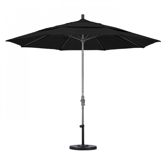 California Umbrella - 11' - Patio Umbrella Umbrella - Aluminum Pole - Black - Olefin - GSCUF118010-F32-DWV