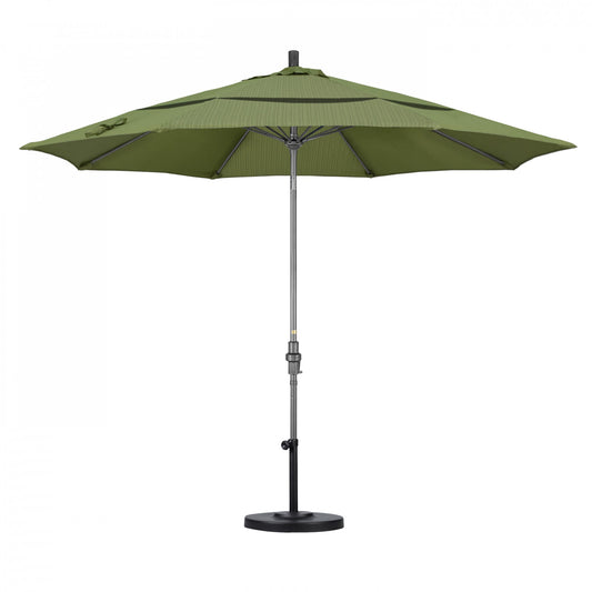 California Umbrella - 11' - Patio Umbrella Umbrella - Aluminum Pole - Terrace Fern - Olefin - GSCUF118010-FD11-DWV