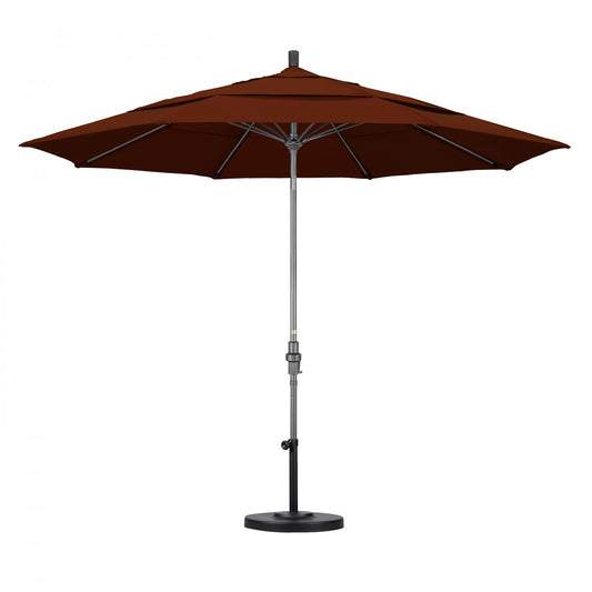 California Umbrella - 11' - Patio Umbrella Umbrella - Aluminum Pole - Brick - Pacifica - GSCUF118010-SA40-DWV