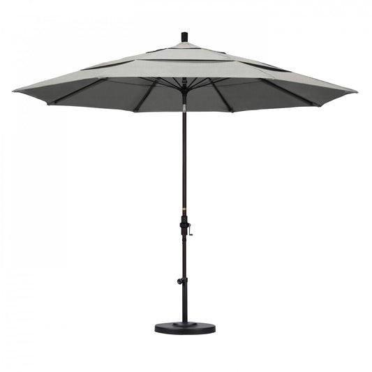 California Umbrella - 11' - Patio Umbrella Umbrella - Aluminum Pole - Granite - Sunbrella  - GSCUF118117-5402-DWV