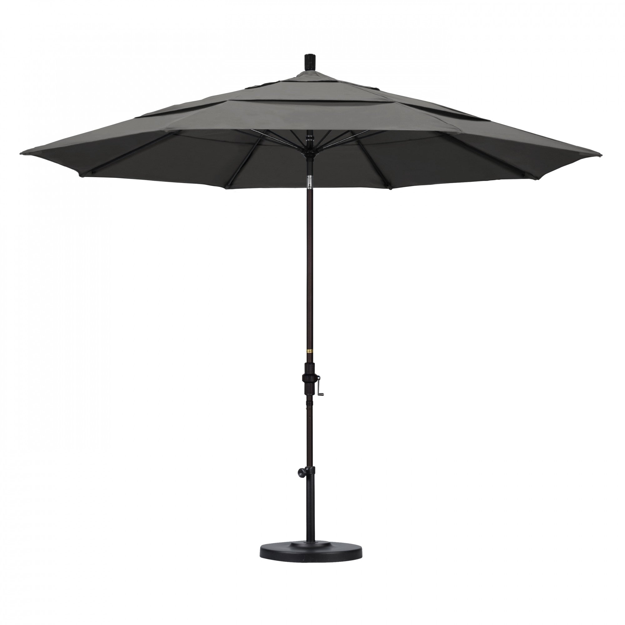 California Umbrella - 11' - Patio Umbrella Umbrella - Aluminum Pole - Charcoal - Sunbrella  - GSCUF118117-54048-DWV