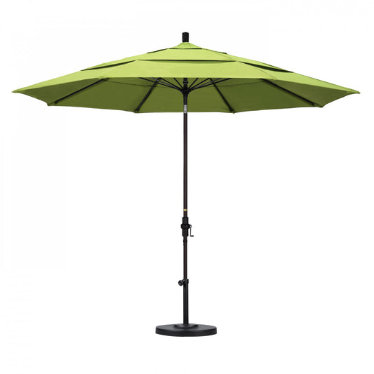California Umbrella - 11' - Patio Umbrella Umbrella - Aluminum Pole - Parrot - Sunbrella  - GSCUF118117-5405-DWV